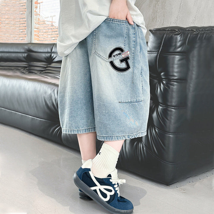Jungen Denim-Shorts mit lässigem Schnitt Drune