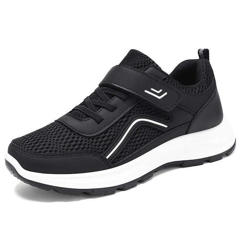 Herren nan atmungsaktiver Mesh-Freizeitsneaker mit Klettverschluss, ergonomischer EVA-Zwischensohle und profiliertem Gummi-Outdoorsohle Drune