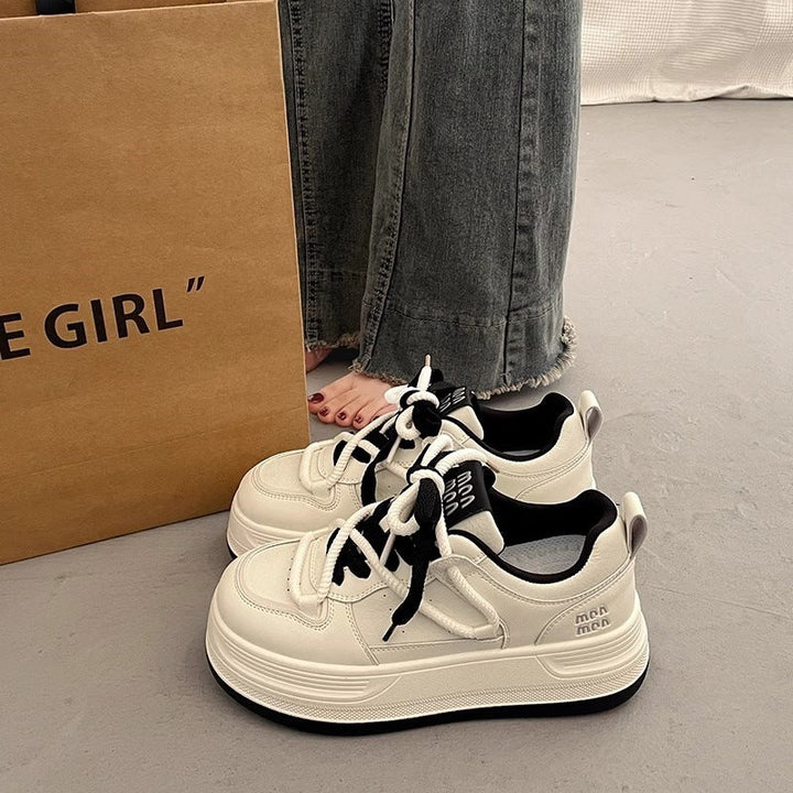 Damen Sportliche Sneakers mit dämpfender Plattform und weichem Obermaterial Drune