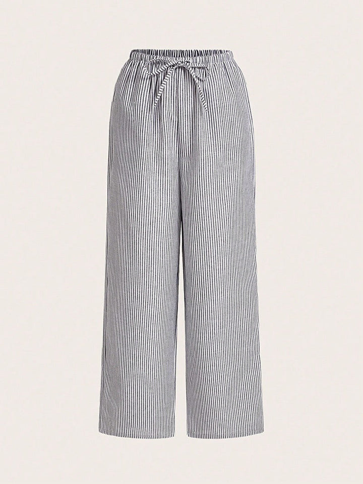 Damen Luftige Palazzo-Hose mit gemustertem Design Drune