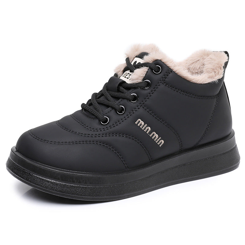 Damen Wärmende High-Top Sneakers mit kuscheligem Innenfutter und rutschfester Sohle Drune