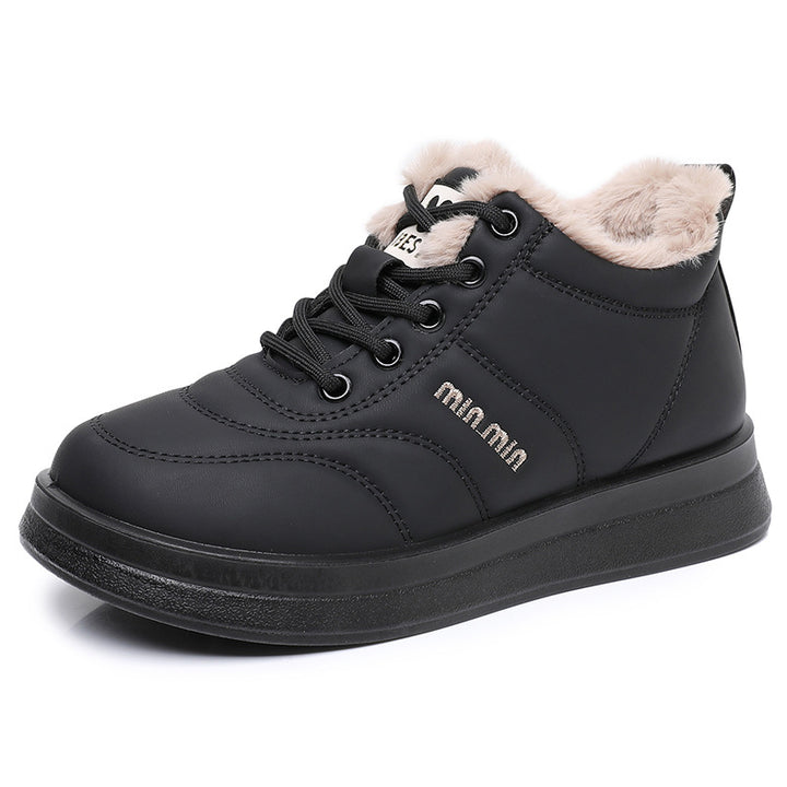 Damen Wärmende High-Top Sneakers mit kuscheligem Innenfutter und rutschfester Sohle Drune