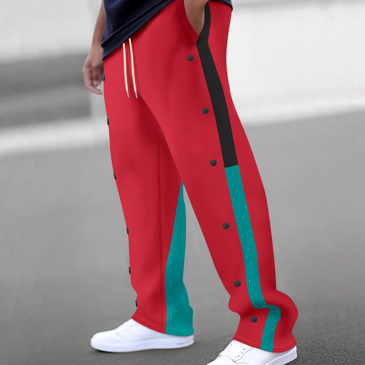 Herren Sporthose mit seitlichen Druckknöpfen Drune