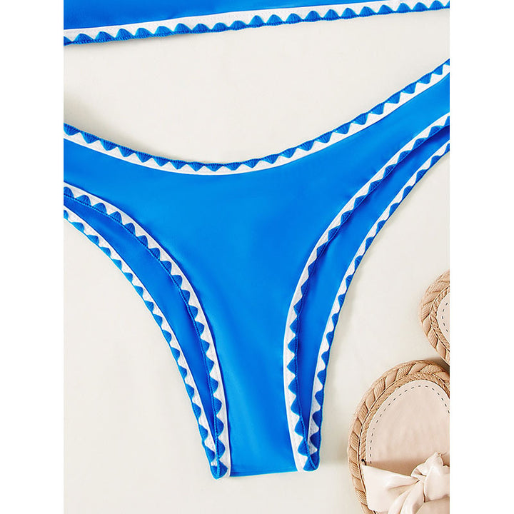 Damen Bikini-Set mit raffiniertem geometrischem Schnitt und verstellbaren Trägern Drune