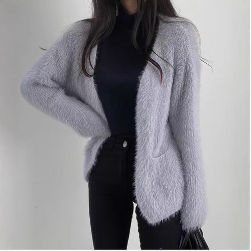 Damen Gemütliche und stilvolle Strickjacke Drune