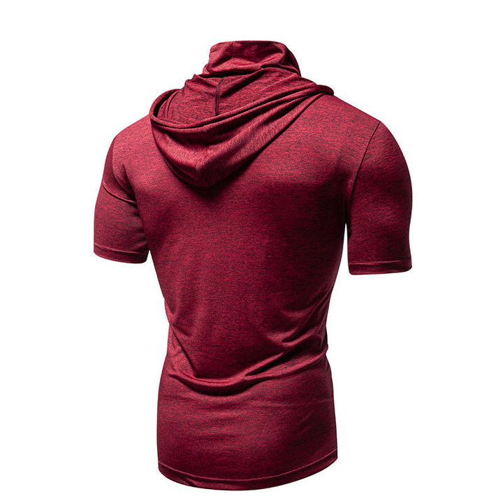 Herren Leistung Kurzarm Hoodie mit ergonomischer Passform Drune