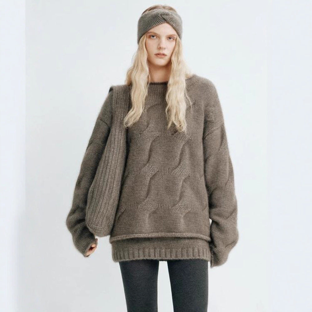 Damen Kuscheliger Oversized-Pullover aus mohair Drune
