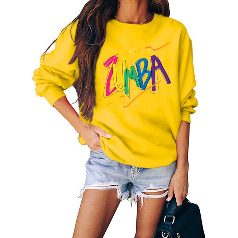 Damen Sweatshirt mit modernem Zumba-Design und lässiger Passform Drune