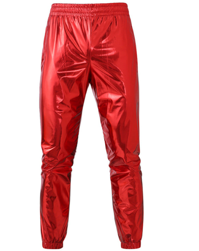 Herren nan Bomberjacke mit durchgehendem Reißverschluss, reflektierendem Metallic-Finish und elastischen Bündchen Drune