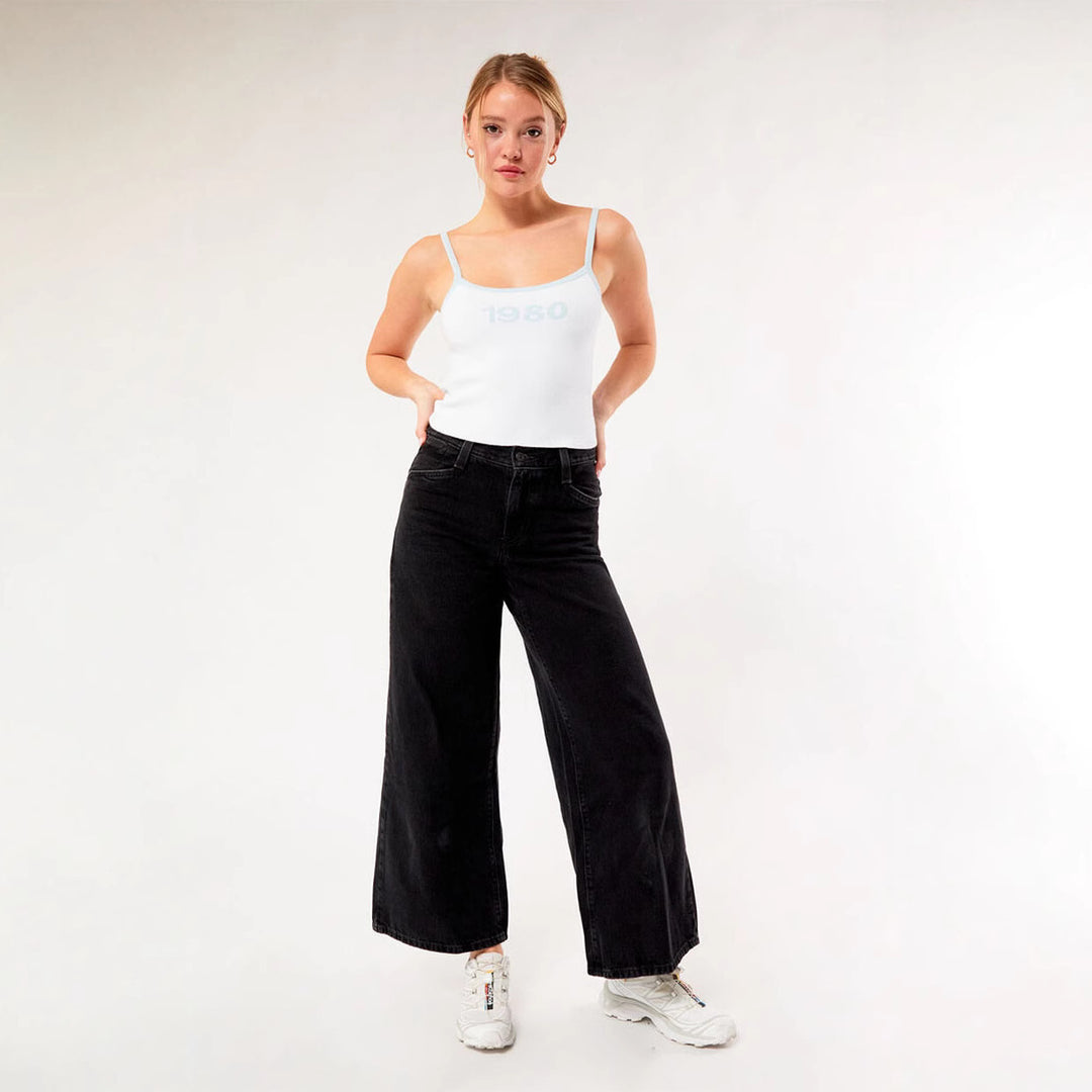 Damen Crop-Top mit feinen Spaghetti-Trägern Drune