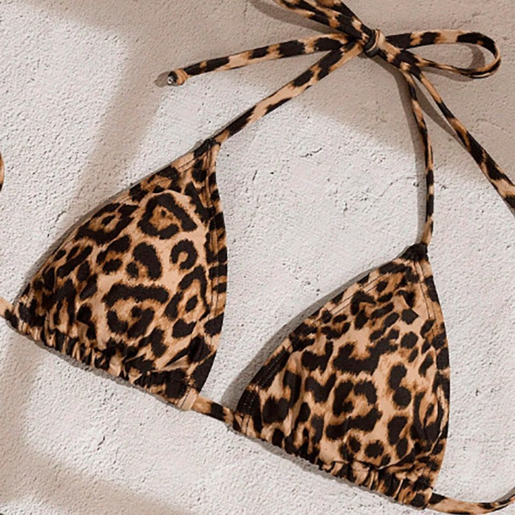 Damen Triangel-Bikini-Set mit Rüschenslip und eleganten Details Drune