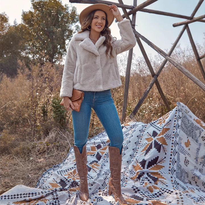 Damen Fleece Jacke im eleganten Look Drune