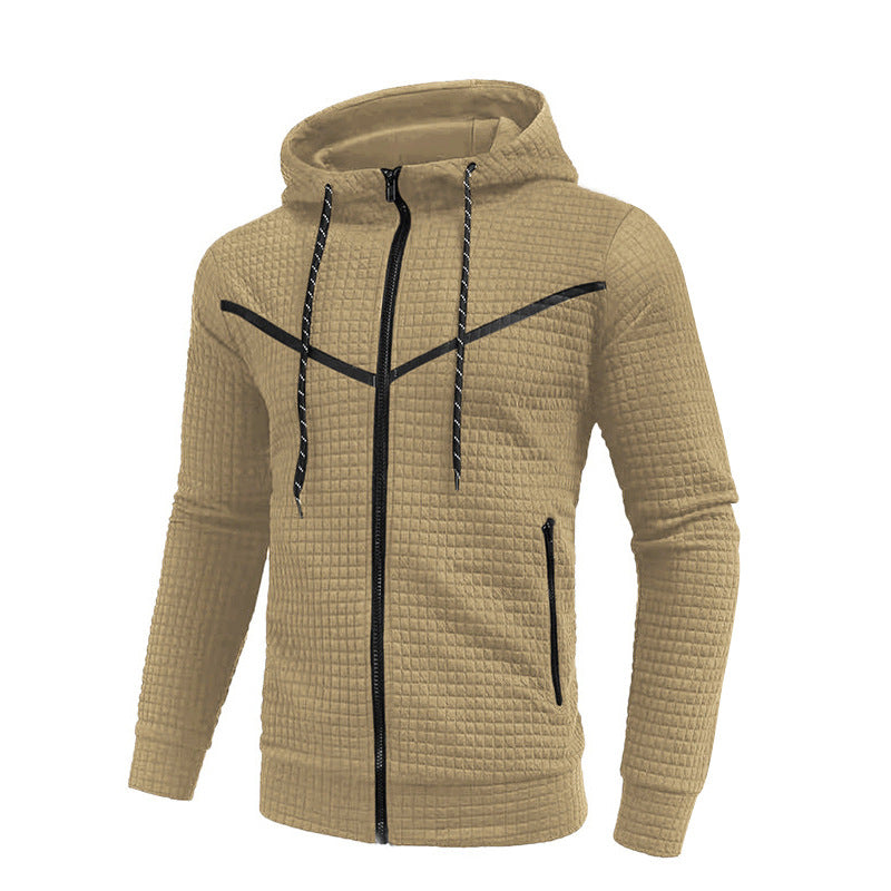 Herren stylische Jacke mit strukturiertem Design und praktischem Reißverschluss Drune