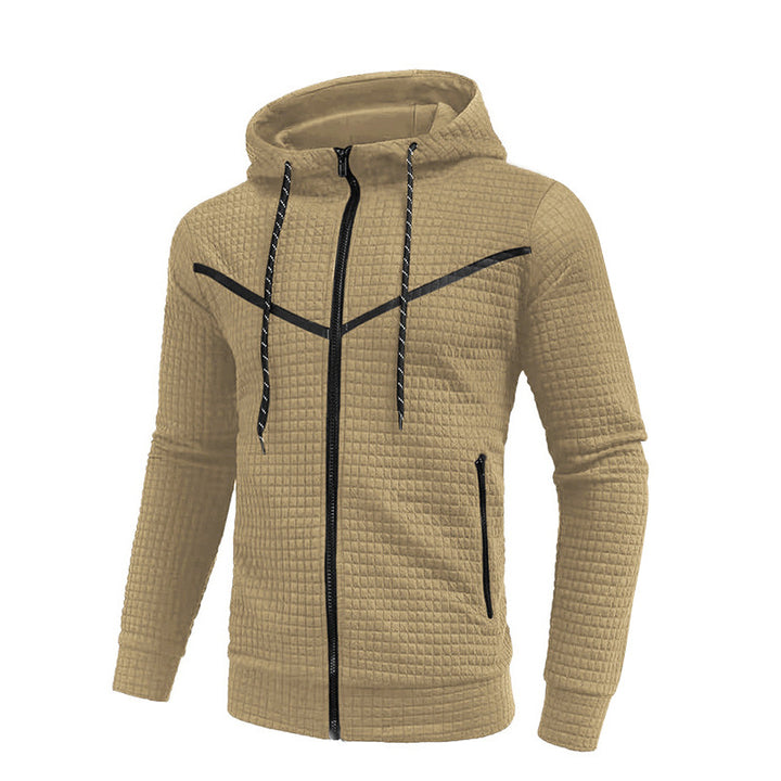 Herren stylische Jacke mit strukturiertem Design und praktischem Reißverschluss Drune