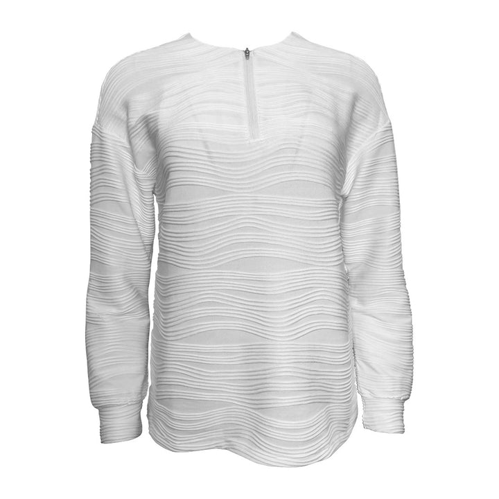 Damen Moderner Sweatshirt mit Halbreißverschluss und strukturiertem Design Drune