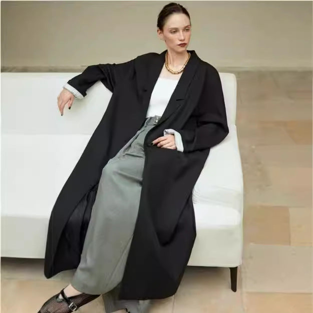Damen locker fallender Oversize-Mantel Drune