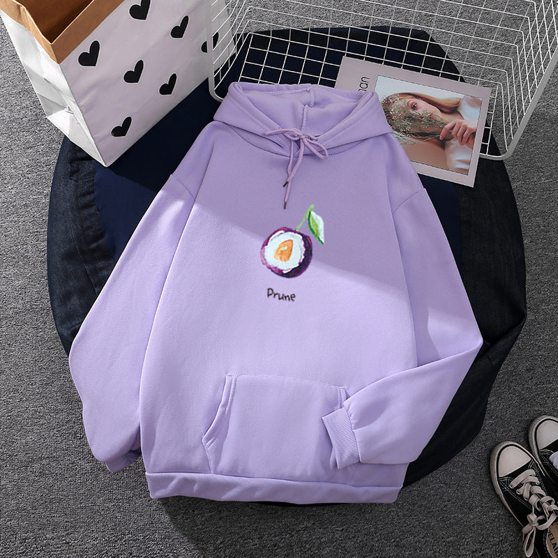 Damen Hoodie mit fruchtigem Melonenmotiv Drune