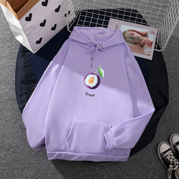 Damen Hoodie mit fruchtigem Melonenmotiv Drune
