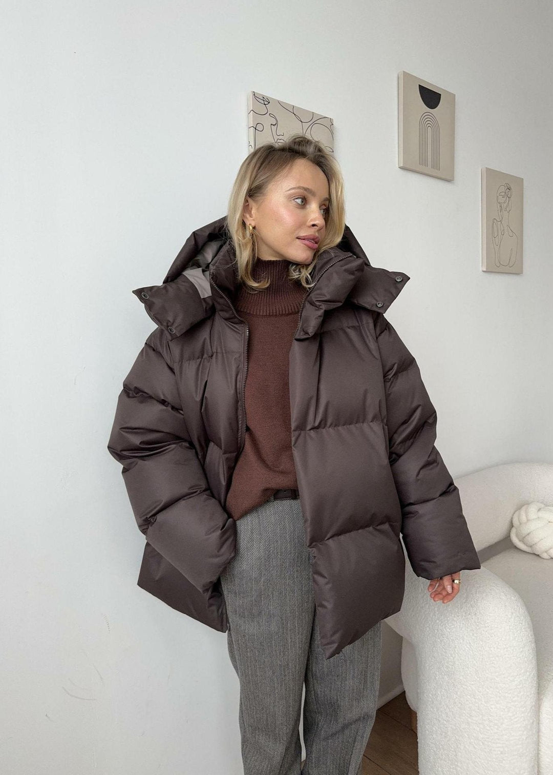 Drune | Pufferjacke - Burgunderrot