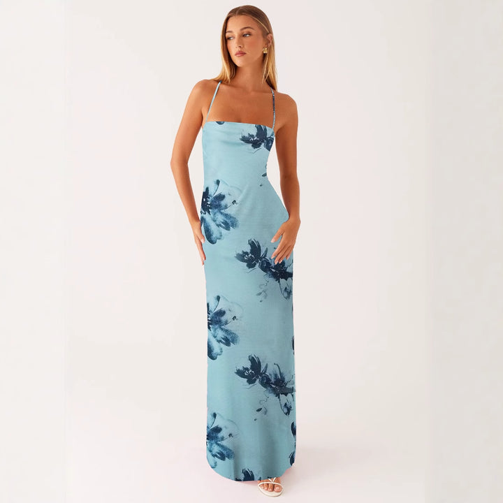 Damen Maxikleid mit floralem Muster Drune