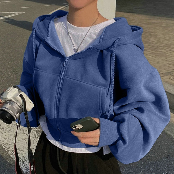 Damen lockerer Kapuzenpullover mit ergonomischem Schnitt Drune