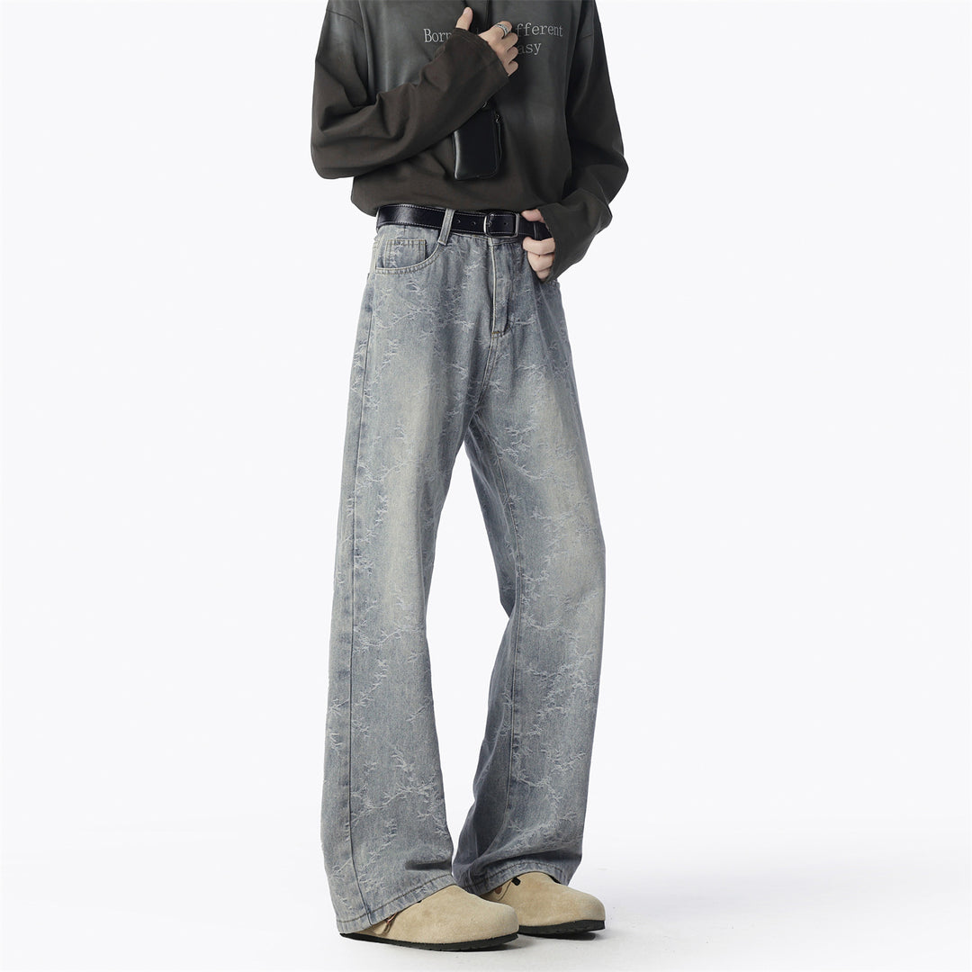 Herren Weite Jeans mit einzigartigem Muster und hohem Tragekomfort Drune