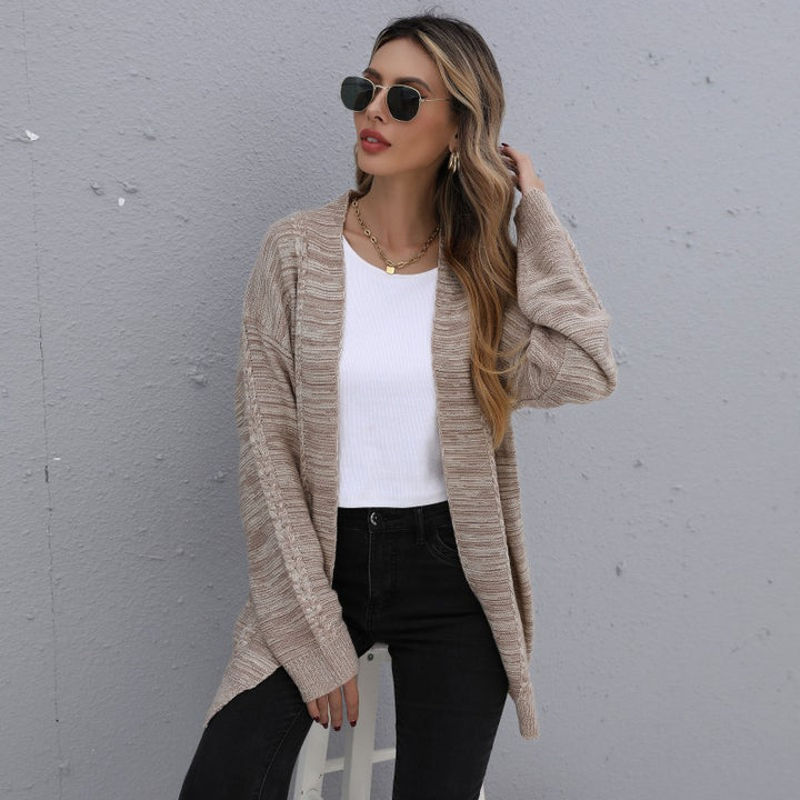 Damen Cardigan mit lässigem Schnitt und Strukturstrick Drune