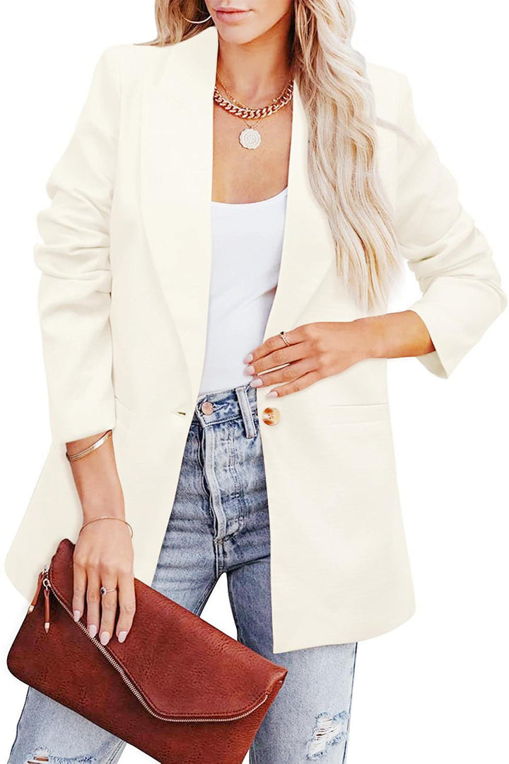 Damen Eleganter Freizeitblazer mit lässigem Schnitt und zwei Taschen Drune