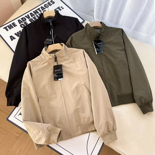 Damen modische Übergangsjacke mit hohem Kragen und praktischen Taschen Drune