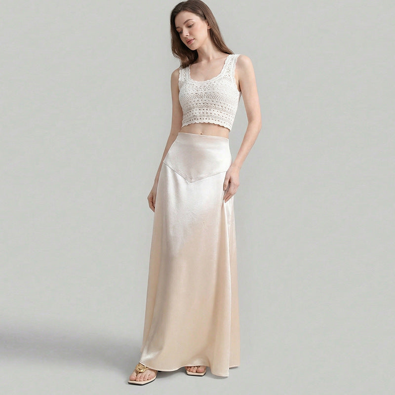 Damen Maxi-Rock mit fließendem Schnitt und edlem Material Drune