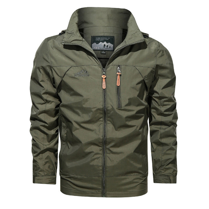 Herren nan leichte Outdoorjacke Windbreaker mit wasserabweisender Beschichtung und atmungsaktivem Meshfutter Drune