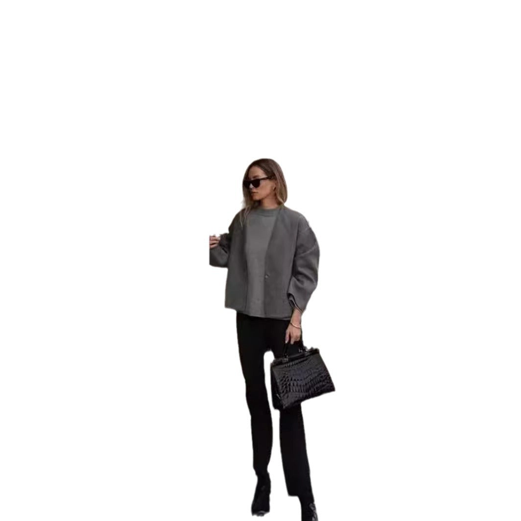 Damen leichte Oversize-Jacke Drune