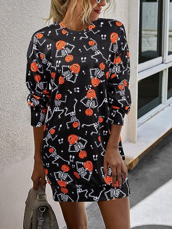 Damen Langarmshirt mit herbstlichem Motiv Drune
