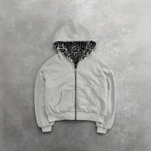 Damen Kapuzenpullover mit weichem Innenfutter und hochwertigem Reißverschluss Drune