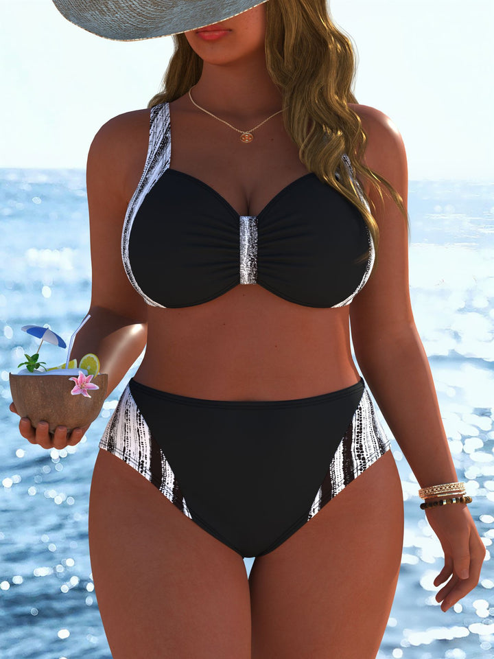 Damen Bikinis mit festem Halt und modischen Mustern Drune