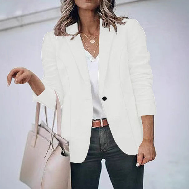 Damen Elegante Blazerjacke mit tailliertem Schnitt und dezenten Taschen Drune
