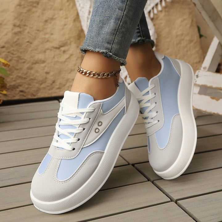 Damen Plattform Sneakers mit sportlichem Chic und gepolstertem Innenfutter Drune
