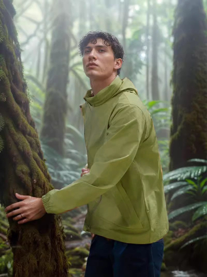 Herren wetterfeste Utility-Jacke mit verstellbarem Kapuzensystem Drune