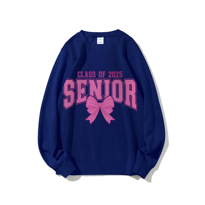 Damen Sweatshirt mit Abschlussjahr und dekorativem Schleifendesign Drune
