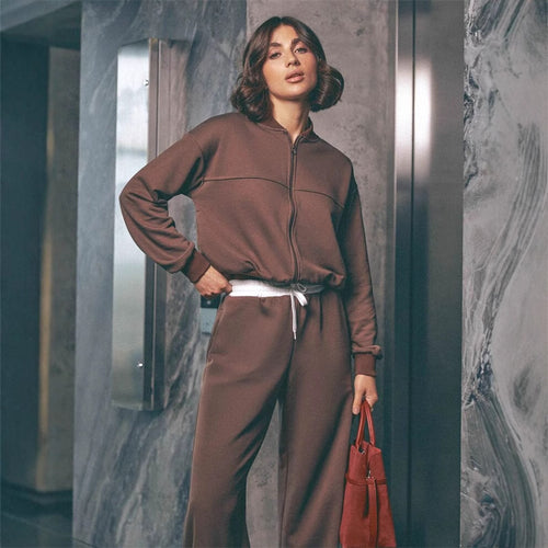 Damen Sportliches Lounge-Set mit weitem Schnitt Drune