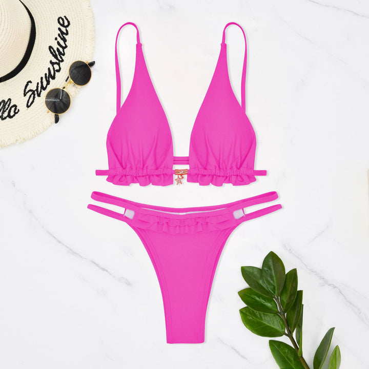 Damen Raffiniertes Bikiniset Drune