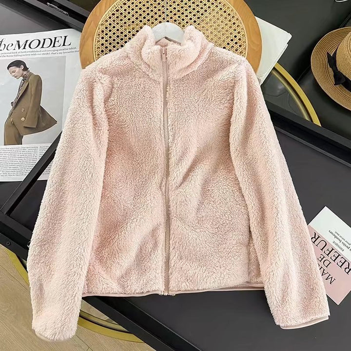 Damen Fleecejacke mit hohem Kragen und weichem Innenfutter Drune