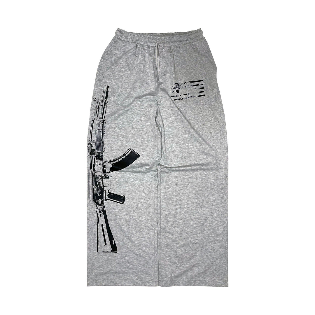 Damen Sweatpants mit einzigartigem Grafikumdruck und elastischem Bund Drune