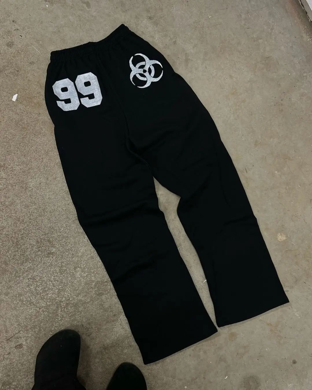 Damen Sweathose mit urbanem Biohazard-Design und komfortablem Schnitt Drune