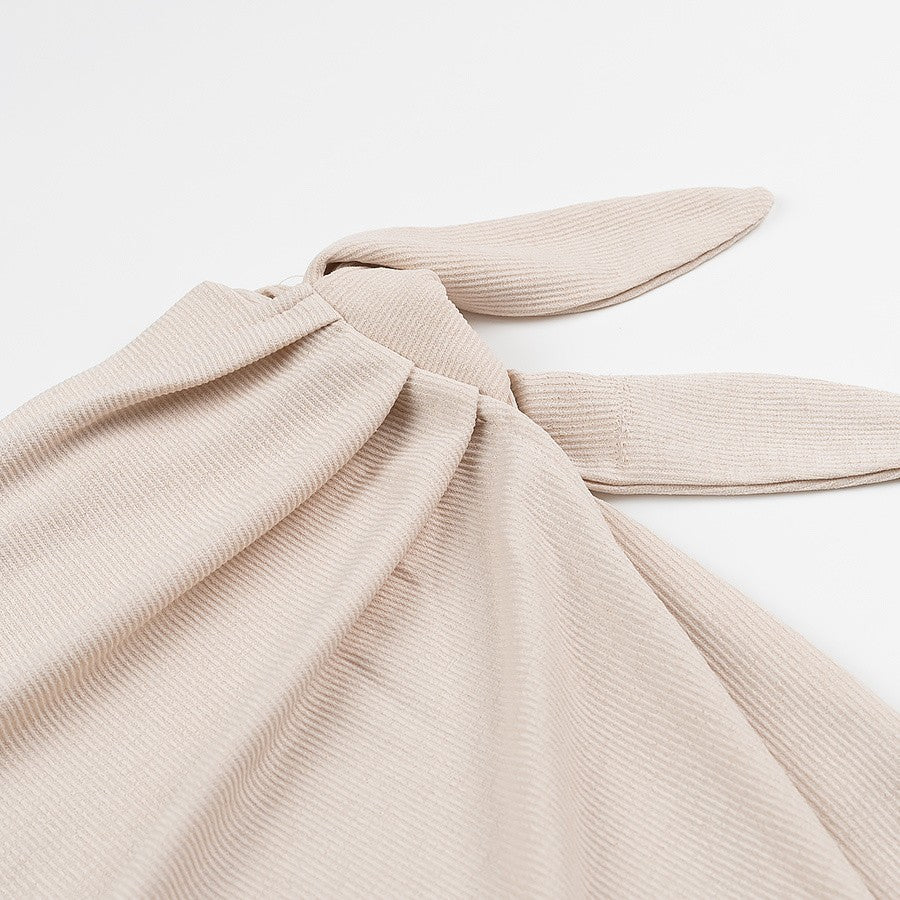 Damen Wickelrock mit seitlichem Knoten und eleganter Drapierung Drune