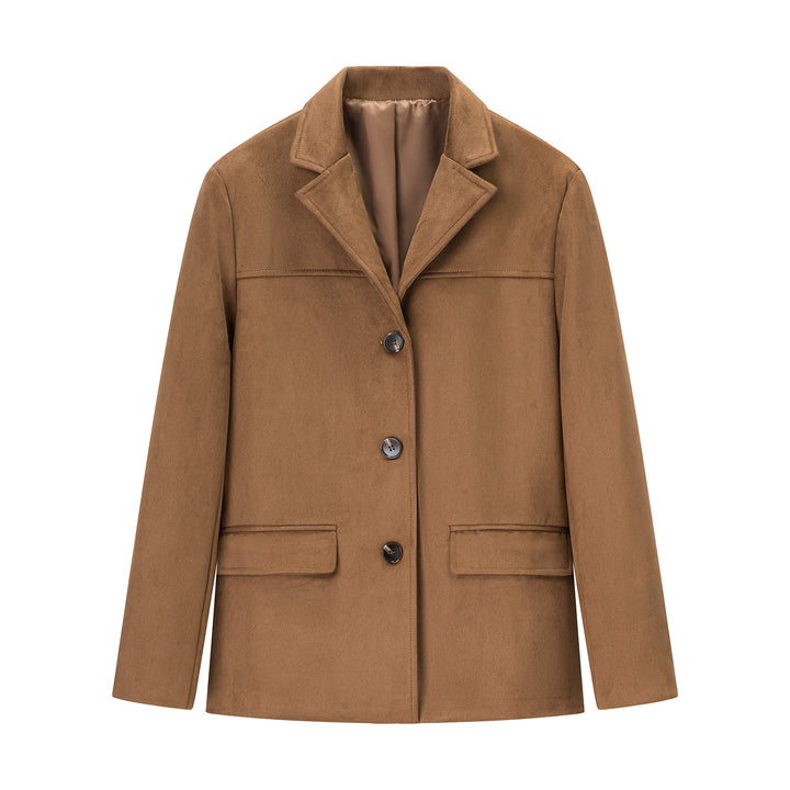 Damen modischer Blazer aus weichem Material Drune