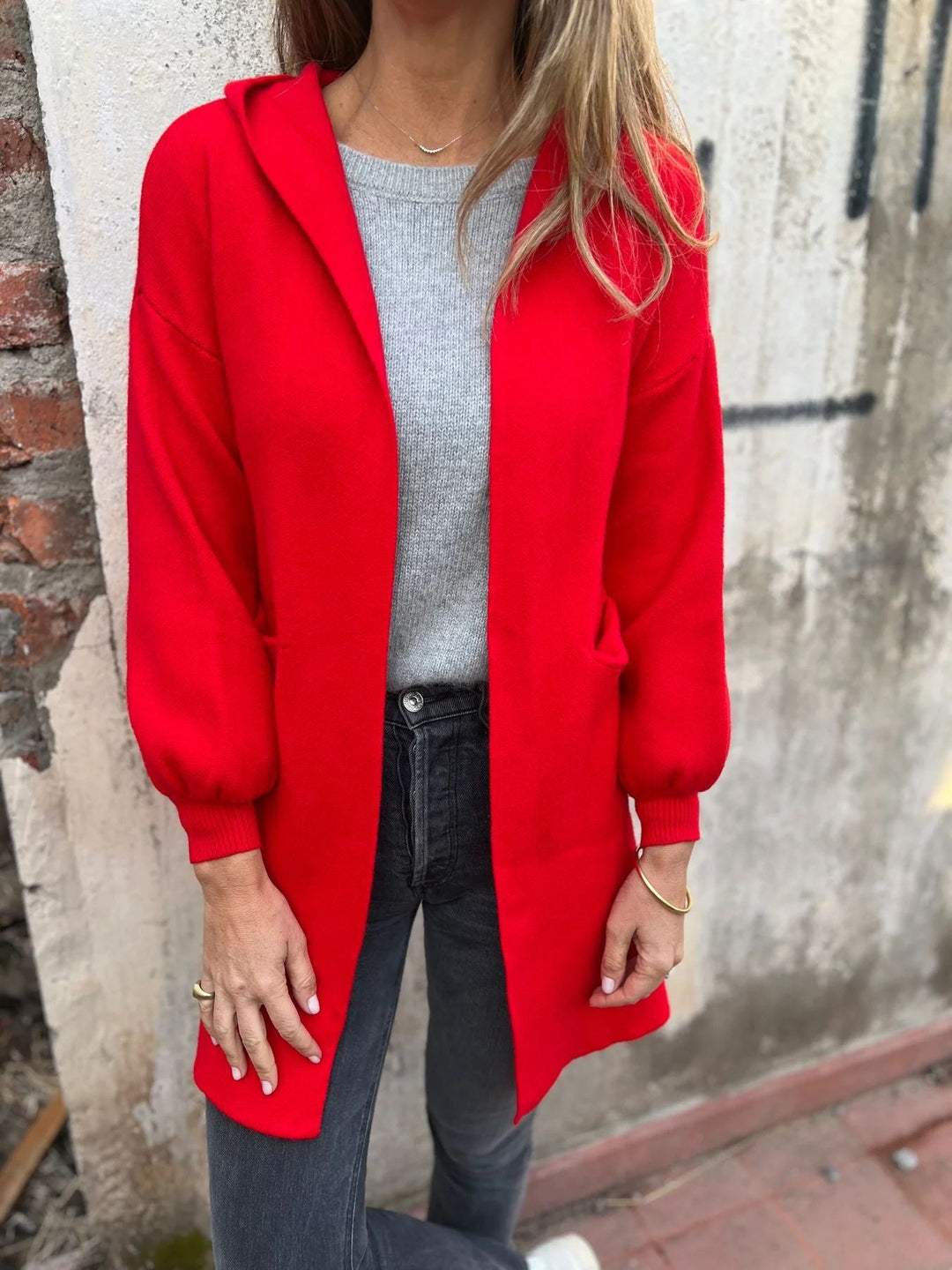 Drune | Wollene Taschenkapuzenmitteljacke