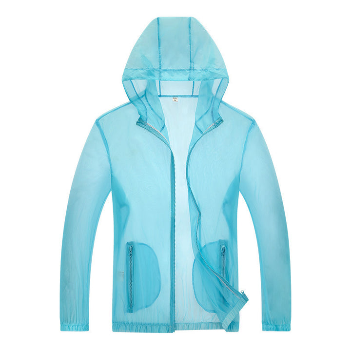 Herren ultraleichte Regenjacke mit verstellbarem Kapuzenbereich und reflektierenden Elementen Drune