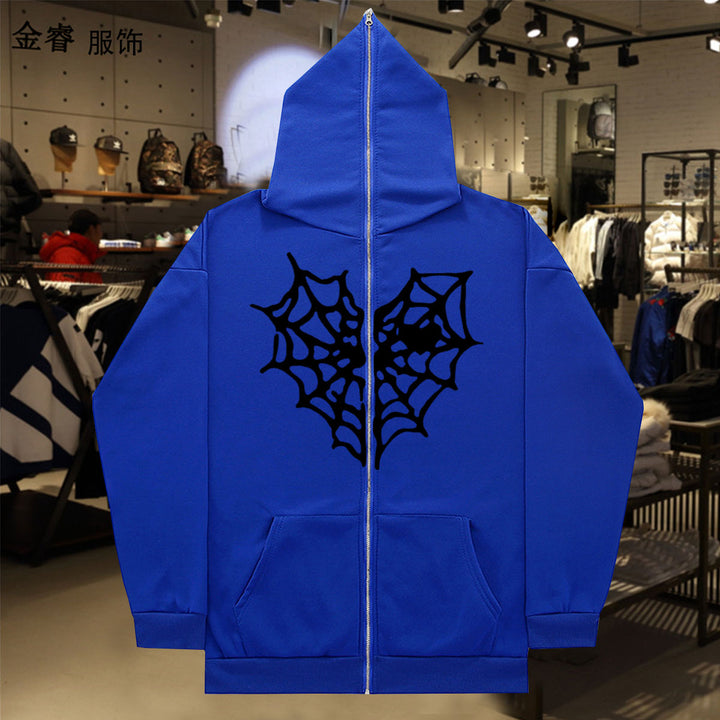 Damen Hoodie mit auffälligem Spinnennetz-Design Drune