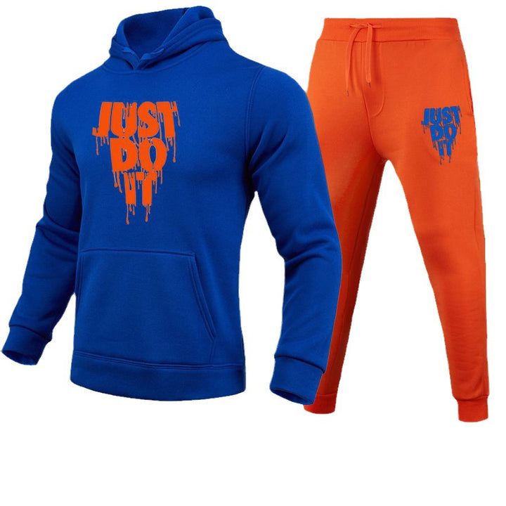 Damen Freizeit Sweatshirt und Jogginghose Set mit grafischem Aufdruck Drune